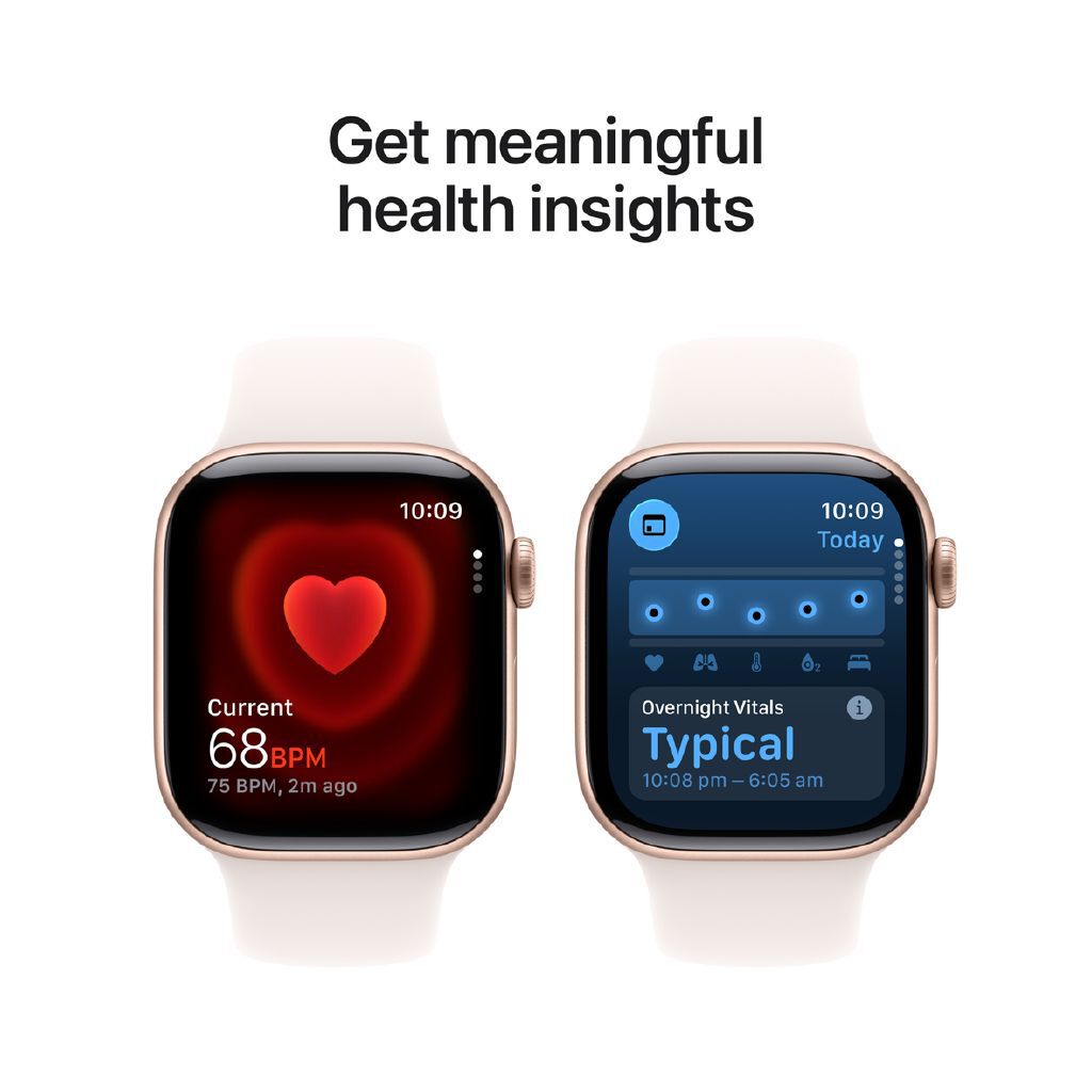 Apple Watch Series 11 GPS 42mm Rose Gold Aluminum Smartwatch Light Blush Band