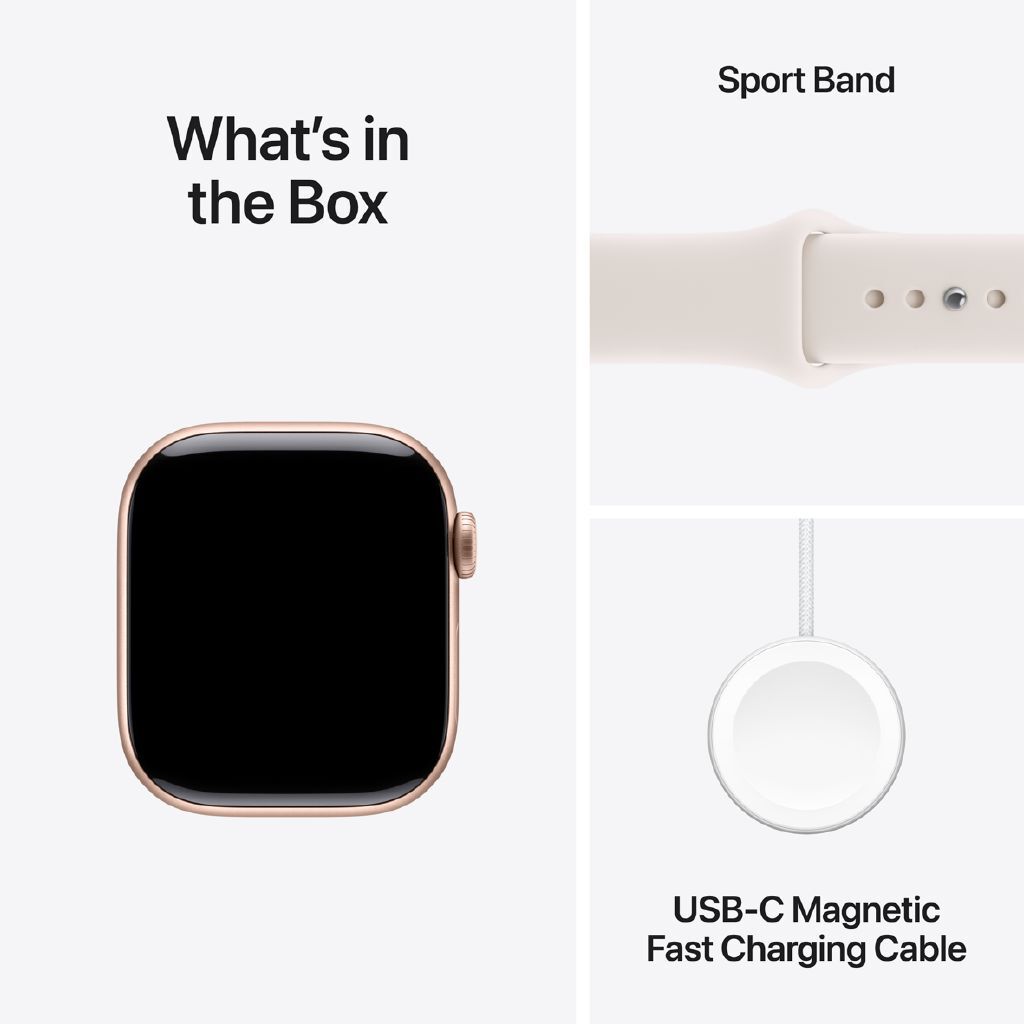 Apple Watch Series 11 GPS 42mm Rose Gold Aluminum Smartwatch Light Blush Band