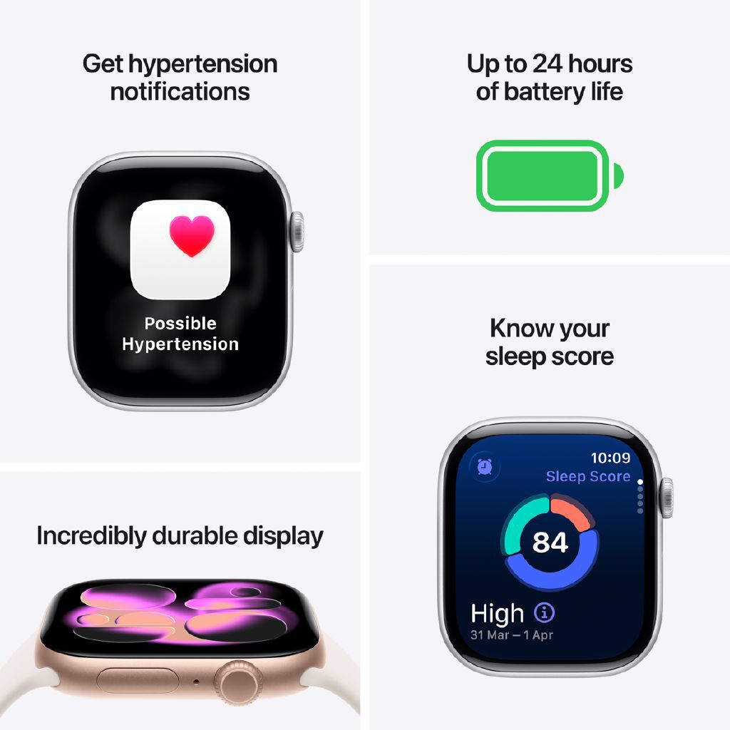 Apple Watch Series 11 GPS 42mm Space Grey Aluminum Health & Fitness Smartwatch