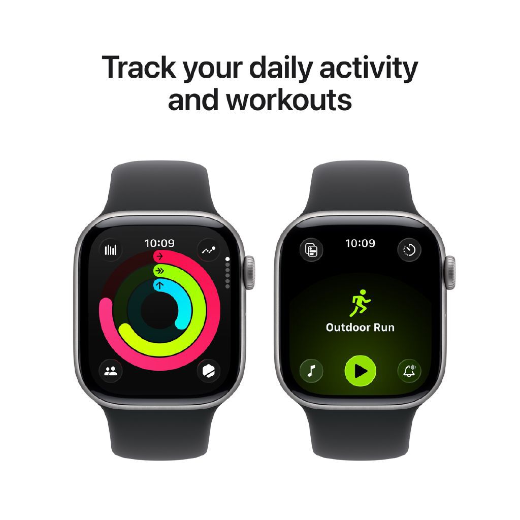 Apple Watch Series 11 GPS 42mm Space Grey Aluminum Health & Fitness Smartwatch