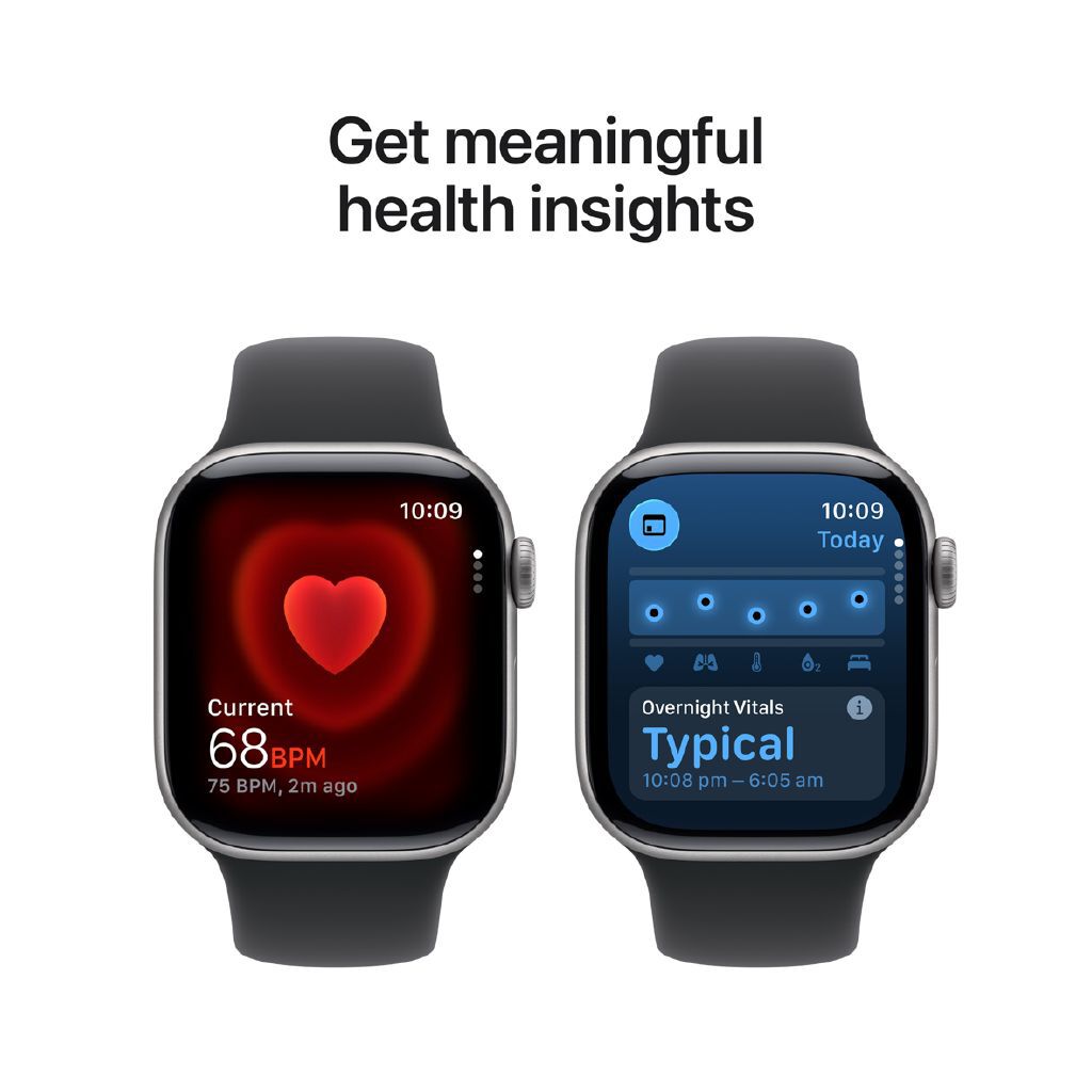 Apple Watch Series 11 GPS 42mm Space Grey Aluminum Health & Fitness Smartwatch