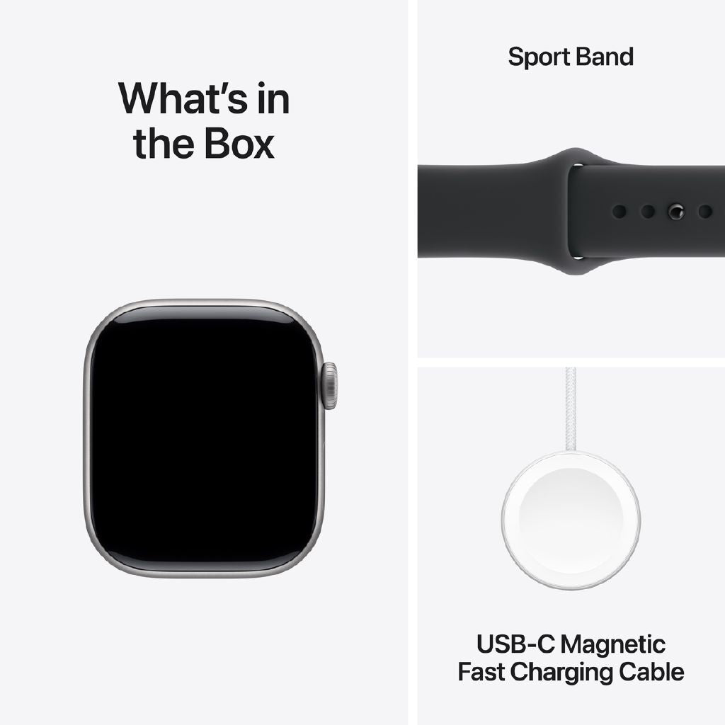 Apple Watch Series 11 GPS 42mm Space Grey Aluminum Health & Fitness Smartwatch