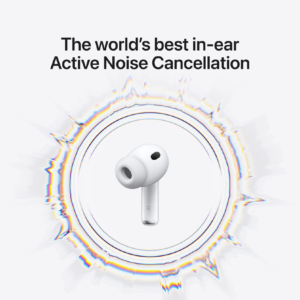 Apple AirPods Pro 3rd Gen Wireless Earbuds: Noise Cancellation, Spatial Audio, Fitness